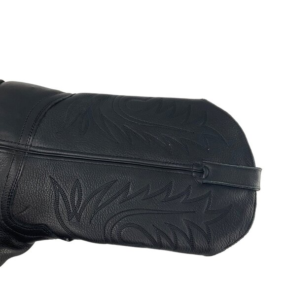 Durango Womens Black Leather Cowboy cowgirl Western Boots Size 8W 8 embroidered - Picture 9 of 15